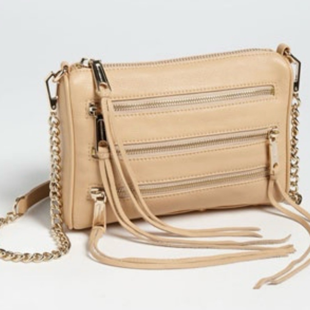 NWOT Rebecca Minkoff Triple-Zip crossbody bag